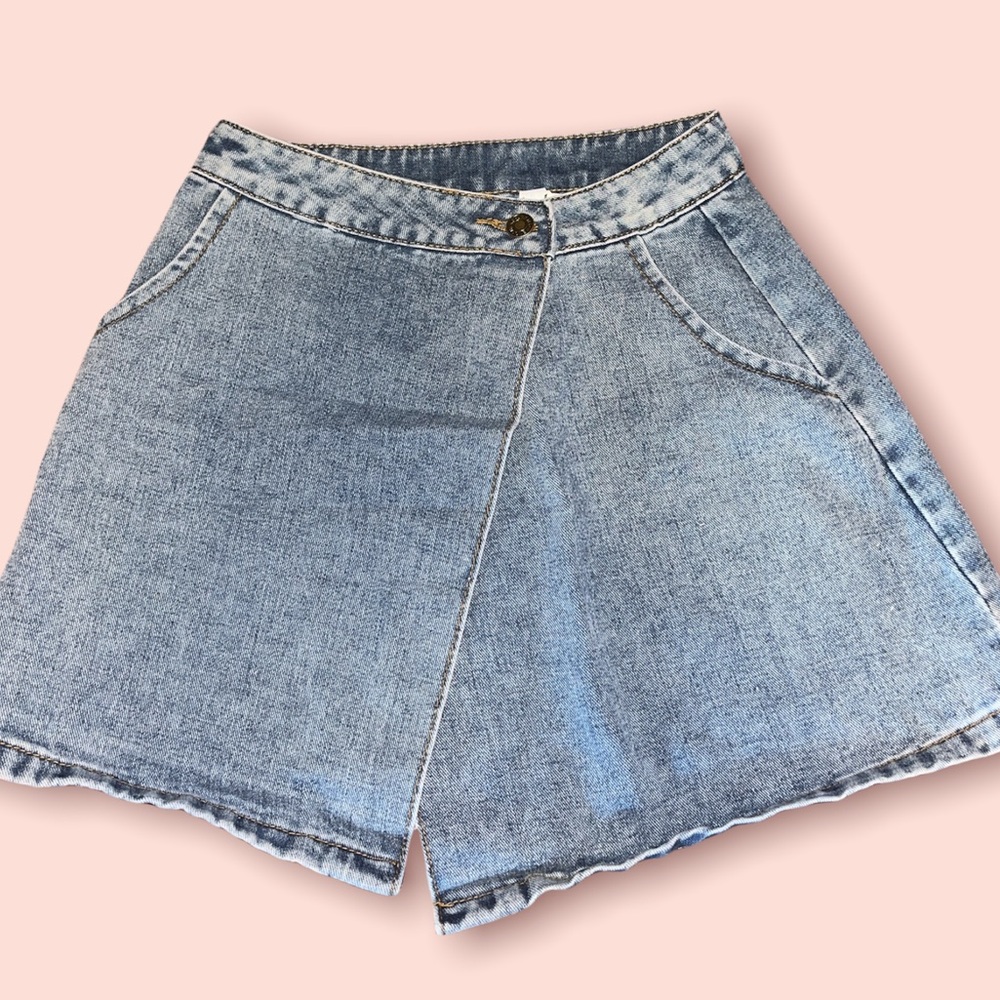 Denim Asymmetrical Skirt!